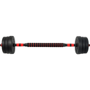 20kg Adjustable Rubber Dumbbell Set Barbell Home GYM Exercise Weights - RnR Galore