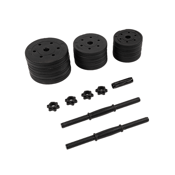 20kg Dumbbell Set Home Gym Fitness Exercise Weights Bar Plate - RnR Galore