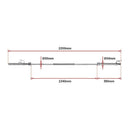 20kg Olympic Barbell 700lb Rated for Powerlifting Home Gym Training - RnR Galore