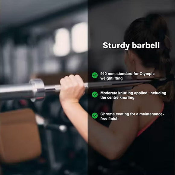 20kg Olympic Barbell 700lb Rated for Powerlifting Home Gym Training - RnR Galore