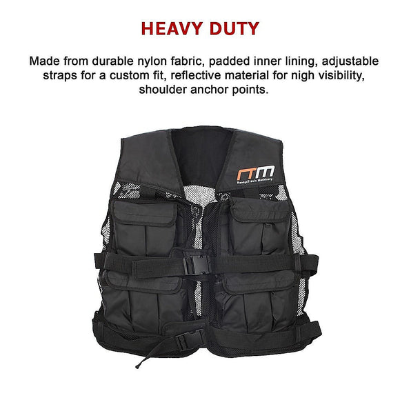 20LBS Weighted Weight Gym Exercise Training Sport Vest - RnR Galore