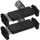 20pcs Black Plastic Pants Hanger Trousers Clips Durable Non Slip Clothes Hanger - RnR Galore