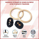 235mm Wooden Gymnastic Rings – Olympic Gym Strength Training & Fitness - RnR Galore