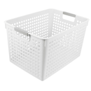 24x Premium Plastic Storage Basket Bulk w/ Grip Handles 27*18*14cm - RnR Galore