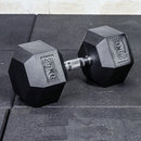 25KG Commercial Rubber Hex Dumbbell Gym Weight - RnR Galore