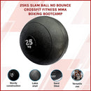 25kg Slam Ball No Bounce Crossfit Fitness MMA Boxing BootCamp - RnR Galore
