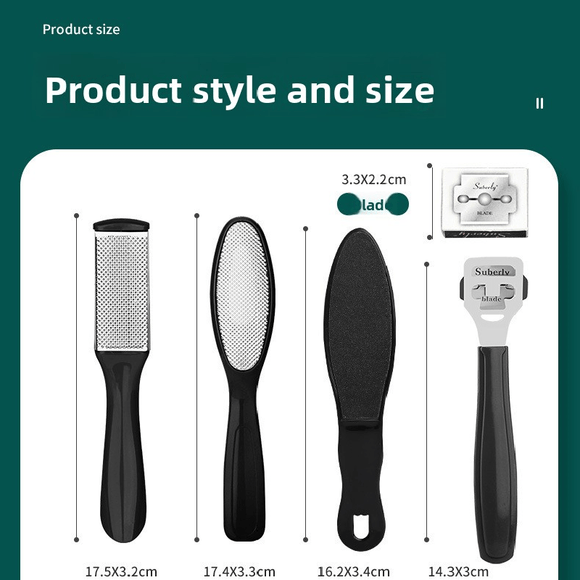 27 Piece Professional Pedicure Foot Care Kit Stainless Steel Callus Remover Heel Rasp and Manicure Set for Dead Skin Removal Home Salon Tools - RnR Galore