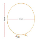 2M Round Backdrop Stand Wedding Background Decoration Party Flower Balloon Display - RnR Galore