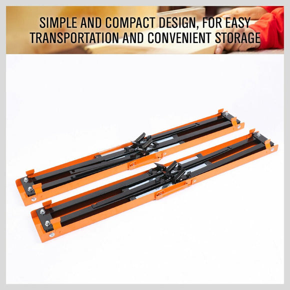 2Pc Mastercraft Sawhorse Metal Folding Non - slip Surface Saw Horse 120KG Capacity - RnR Galore