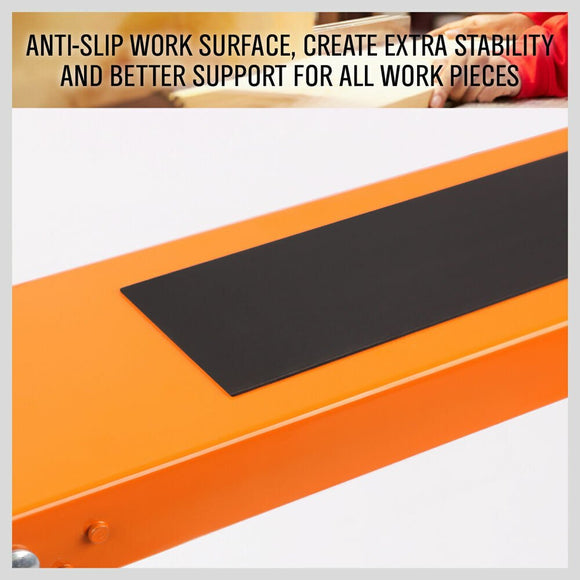 2Pc Mastercraft Sawhorse Metal Folding Non - slip Surface Saw Horse 120KG Capacity - RnR Galore
