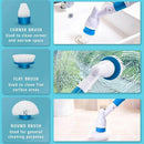 2PCS Rechargeable Spin Scrubber Electric Turbo Scrub Cleaning Brush Cordless Kit - RnR Galore
