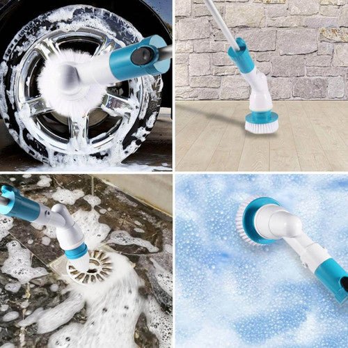 2PCS Rechargeable Spin Scrubber Electric Turbo Scrub Cleaning Brush Cordless Kit - RnR Galore