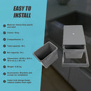 2x 15L Pull Out Trash Bin Dual Kitchen Garbage Waste Basket Cabinet Bin - RnR Galore