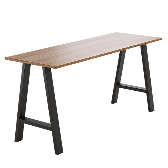 2x Rustic Dining Table Legs Steel Industrial Vintage 71cm - Black - RnR Galore