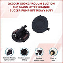 2x20cm 500kg Vacuum Suction Cup Glass Lifter Granite Sucker Pump Lift Heavy Duty - RnR Galore