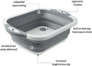 3 - in - 1 Green Collapsible Cutting Board & Drain Basin & Storage Tub - Portable Multifunctional Food Grade Storage Basket(37x27x12cm) - RnR Galore