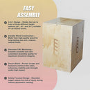 3 IN 1 Wood Plyo Games Plyometric Jump Box - RnR Galore