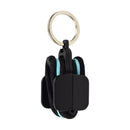 3 - PCS Black Portable Hair Tie Organizer Keychain Compact Hair Accessories Holder with Clip for Travel School Bag and Purse - RnR Galore