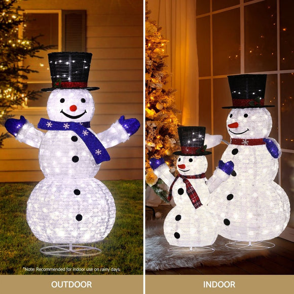 3 PCS Christmas Lights 330 LED Fairy Light Snowman Decorations Jingle Jollys - RnR Galore