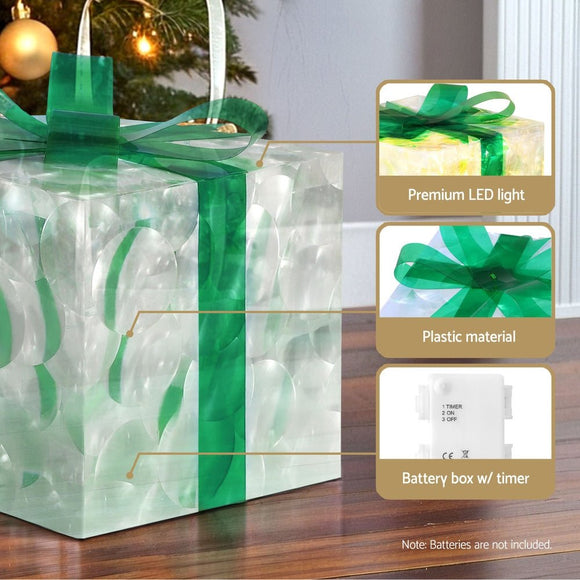 3 PCS Christmas Lights 70 LED Fairy Light Gift Box Jingle Jollys - RnR Galore