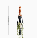 3 pcs Handwoven Plant Hanger - Cotton Rope Hanging Planter with Wooden Rings - RnR Galore