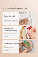 3 Pcs (Pink + Brown + Yellow) Adorable Bear Wall Protector - Multi - Use Self - Adhesive Door Stopper Bumper - RnR Galore