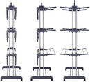 3 Tier Foldable Clothes Drying Rack for Laundry Dryer with Hanger Stand Rail Indoor - RnR Galore
