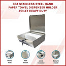 304 Stainless Steel Hand Paper Towel Dispenser Holder Toilet Heavy Duty - RnR Galore