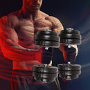 30KG Adjustable Dumbbell Set – Home Gym Weights for Strength & Fitness Training - RnR Galore
