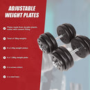 30KG Adjustable Dumbbell Set – Home Gym Weights for Strength & Fitness Training - RnR Galore
