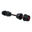 30kg Adjustable Rubber Dumbbell Set Barbell Home GYM Exercise Weights - RnR Galore