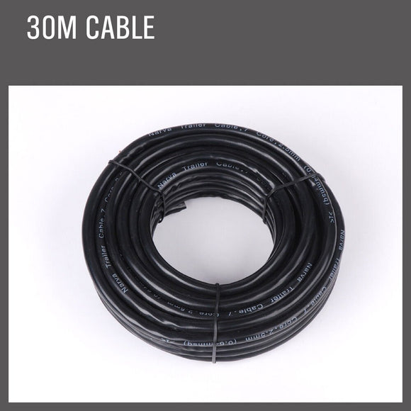 30M x 5 Core Wire Cable Trailer Cable Automotive Boat Caravan Truck Coil V90 PVC - RnR Galore