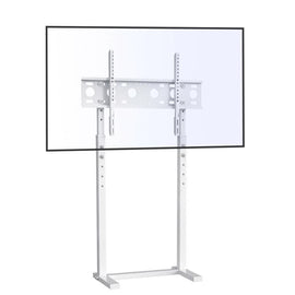 32 - 60 Inch TV Floor Stand Base - Universal Large TV Mount Holder Bracket - Adjustable Freestanding TV Stand for Living Room Bedroom - White - RnR Galore