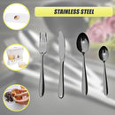 32 Piece Stainless Steel Cutlery Set Knives Fork Spoon Teaspoon - RnR Galore