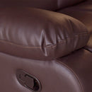 3+2 Seater Recliner Sofa In Faux Leather Lounge Couch in Brown - RnR Galore