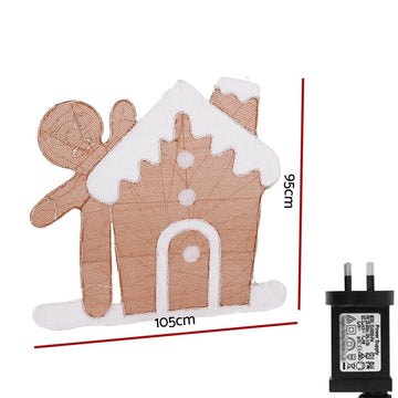 330 LED Christmas Lights Gingerbread Motif Fairy Light Decoration Jingle Jollys - RnR Galore