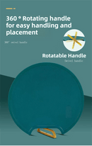 35X35CM Thickened Circular Standable Cutting Board - Food - Grade Double - Sided Kitchen Board with Space - Saving Vertical Storage - RnR Galore