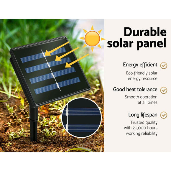 3.6M Christmas Tree LED Solar Warm Jingle Jollys - RnR Galore