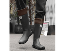 37 Black Foldable Knee - High Rain Boots - Packable Waterproof Non - Slip Wellies for Travel & Festivals - RnR Galore