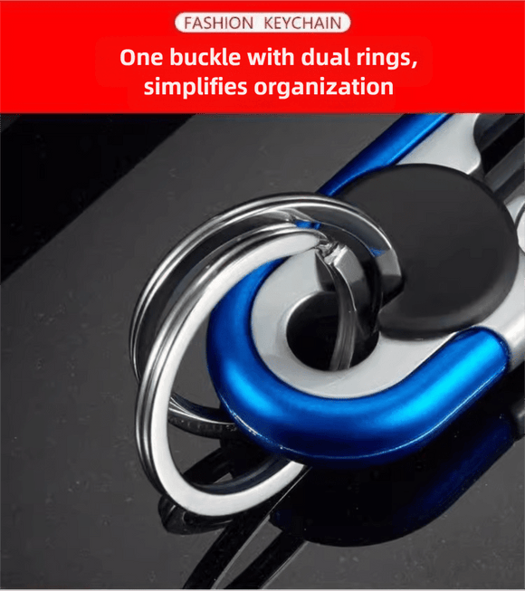 3pc Black Durable Zinc Alloy Carabiner Keychain – Secure Twist Lock & Dual Key Rings - RnR Galore