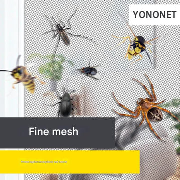 3pc DIY Magnetic Window Screen Kit - Fine Mesh Insect Net, No Drilling Required, Cut to Size(black 150cm x 130cm) - RnR Galore