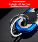 3pc Red Durable Zinc Alloy Carabiner Keychain – Secure Twist Lock & Dual Key Rings - RnR Galore