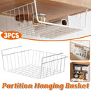 3PCS Hanging Storage Basket Rack Organizer Kitchen Wardrobe Shelf Cabinet Basket - RnR Galore