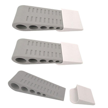 3Pcs Rubber Grip Wedge Door Stoppers Floor Carpet Heavy Duty Door Stop Security - RnR Galore