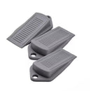 3Pcs Thick Rubber Wedge Door Stoppers Floor Carpet Heavy Duty Door Stop Security - Grey - RnR Galore