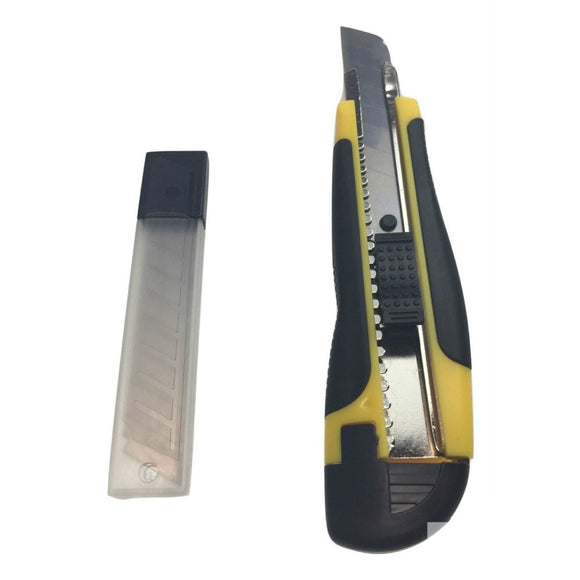 3x BOX CUTTERS Knife Retractable Blade Snap Off Razor 18mm Durable Opener BULK - RnR Galore
