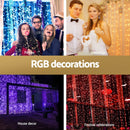 3X6M Christmas Lights Curtain Light 960 LED RGB Remote Jingle Jollys - RnR Galore