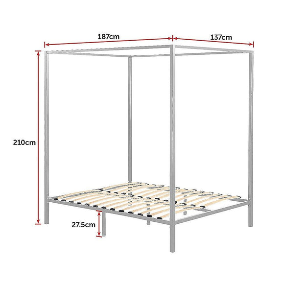 4 Four Poster Double Bed Frame - RnR Galore