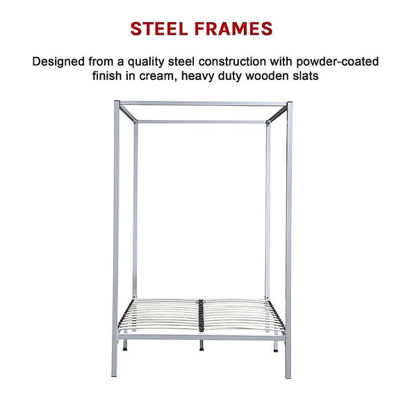 4 Four Poster Double Bed Frame - RnR Galore