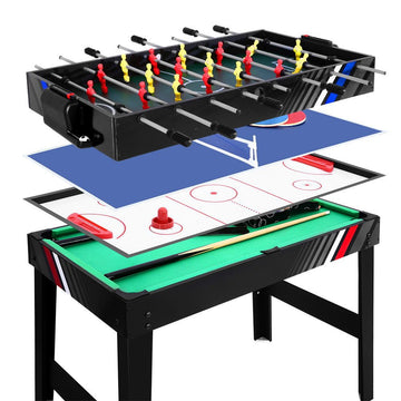 4 - in - 1 Games Table Soccer Foosball Pool Table Tennis Air Hockey Home Party Gift - RnR Galore